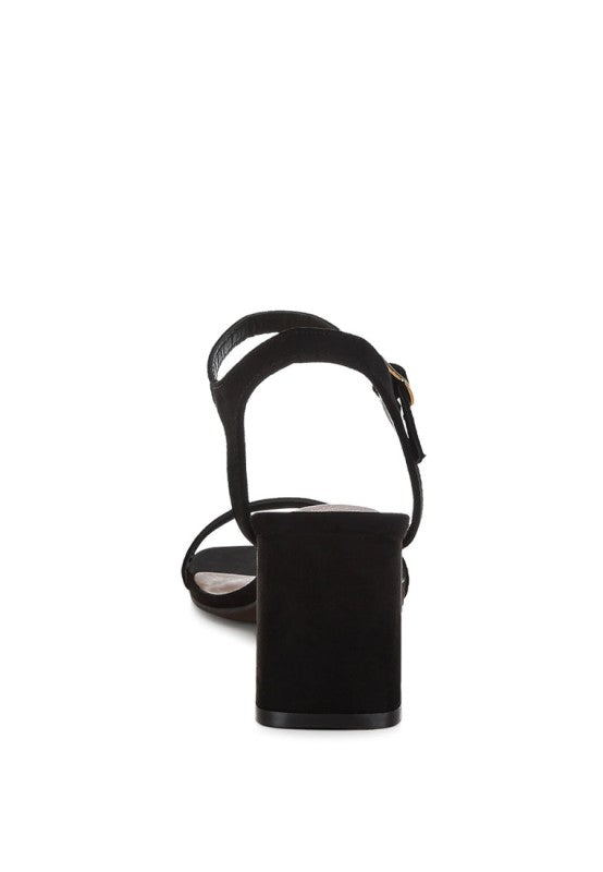 Akiya Square Toe Block Heels
