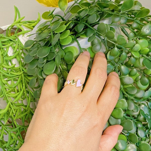 Soft Heart Open Ring