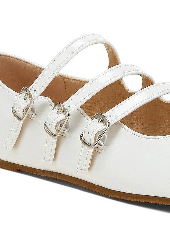Macarina Triple Strap Mary Jane Ballerinas