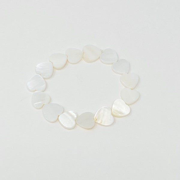 Shelly Heart Stretch Bracelet