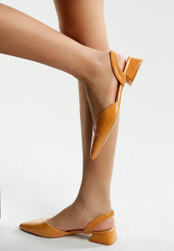 Tijay Soft Real Leather Slingback Sandals