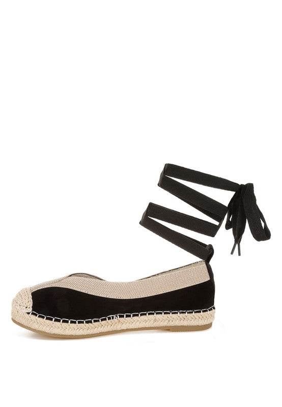Yalva Microfiber Detachable Lace Espadrilles