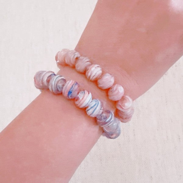 Zion Canyon Glass Bead Stretch Bracelet