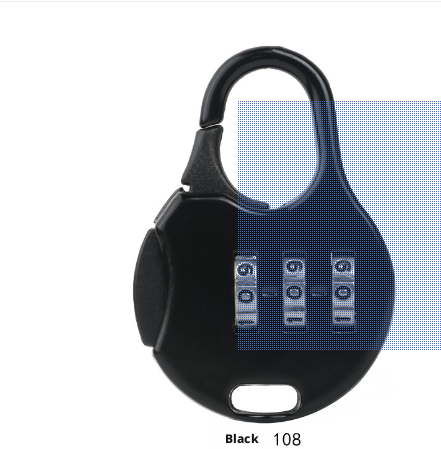 Mini lock-black round-1 piece