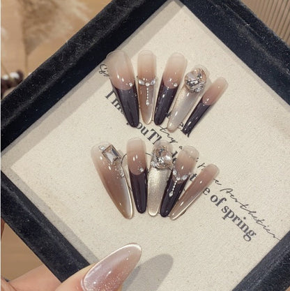 1034- Handmade press on nails fake nails removable