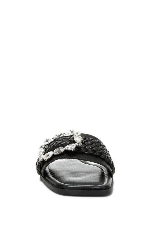 Hazbin Diamante Flat Sandals