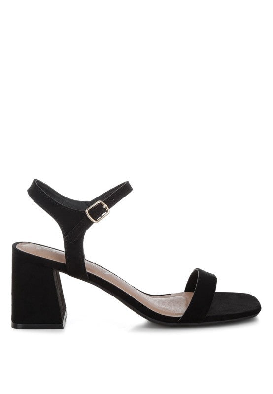 Akiya Square Toe Block Heels