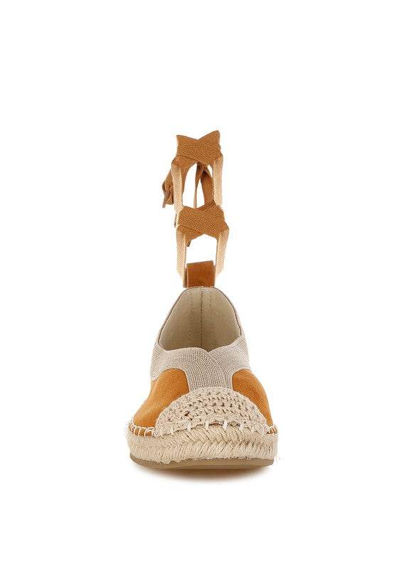 Yalva Microfiber Detachable Lace Espadrilles