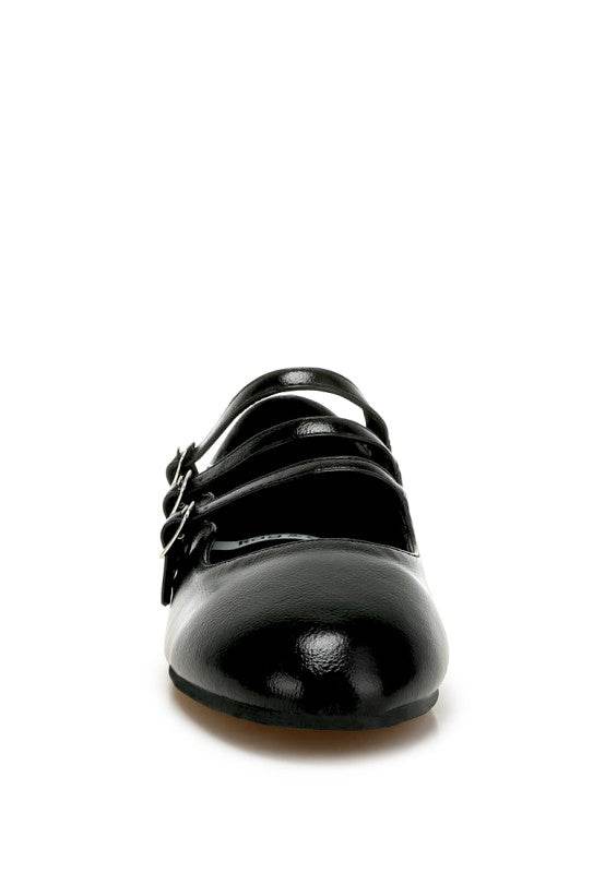 Macarina Triple Strap Mary Jane Ballerinas