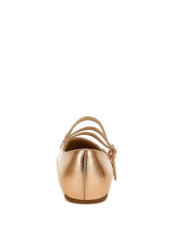 Macarina Triple Strap Mary Jane Ballerinas