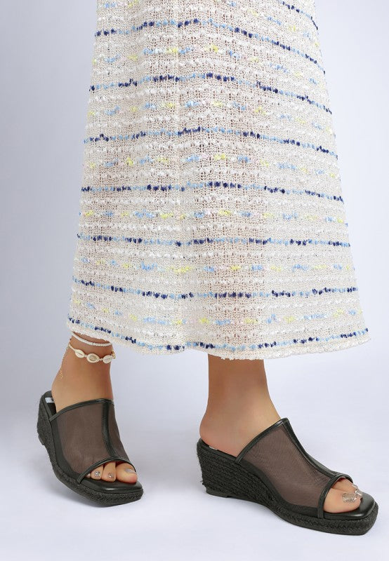 Seraphine Breathable Mesh Slip-On Wedges