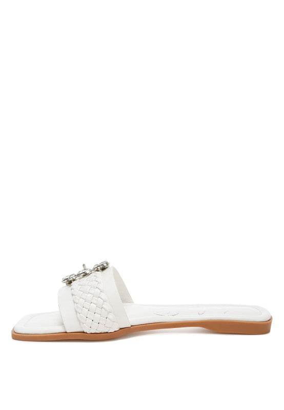 Hazbin Diamante Flat Sandals
