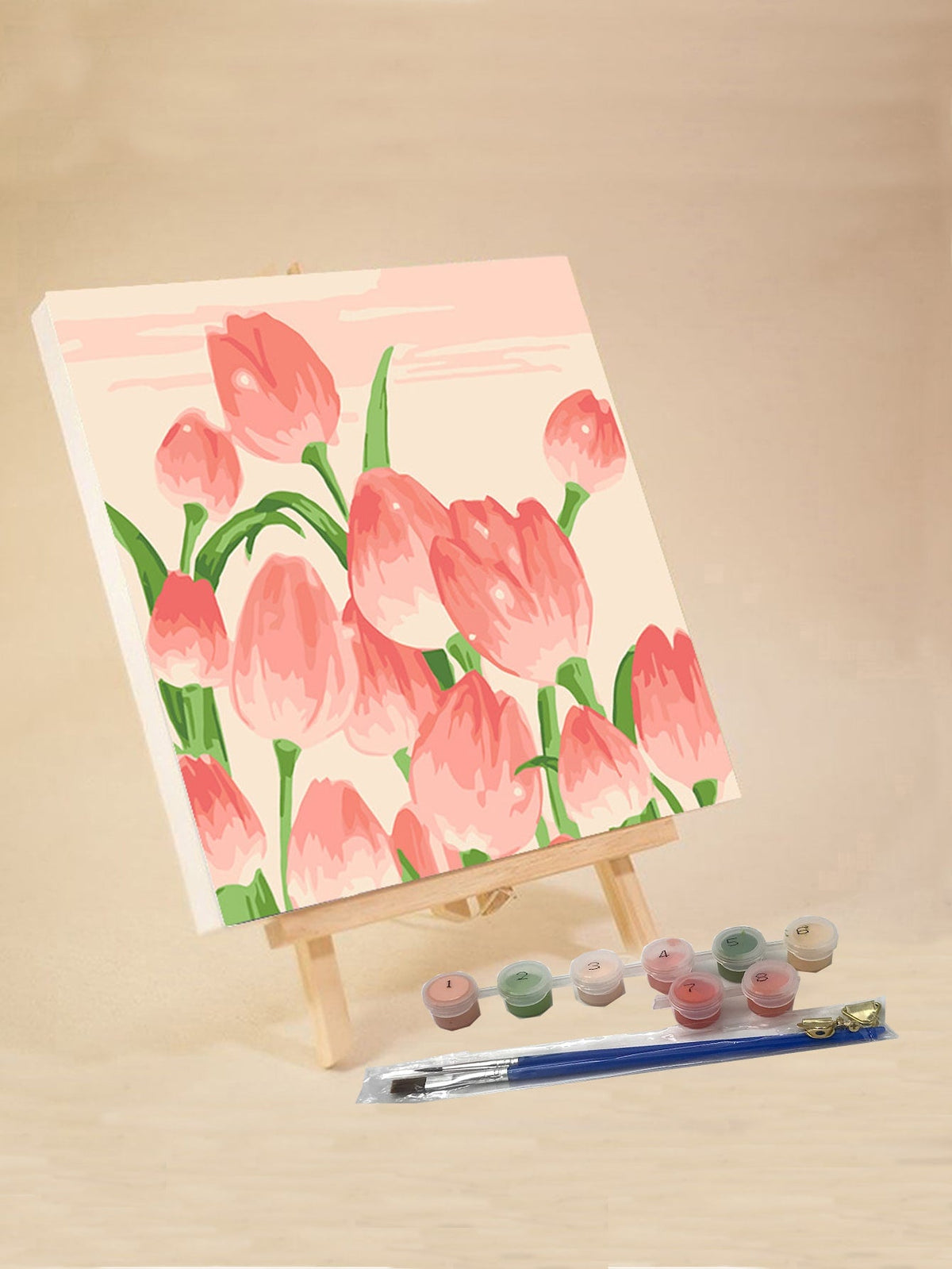 DIY Digital Oil Painting-Sunset Tulips-30 ‰ 30cm-1 Pack