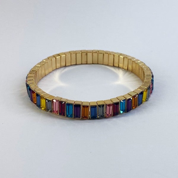 Stretchable Different Color Stones Bracelet