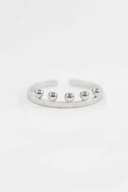 Bump Adjustable Ring | Silver