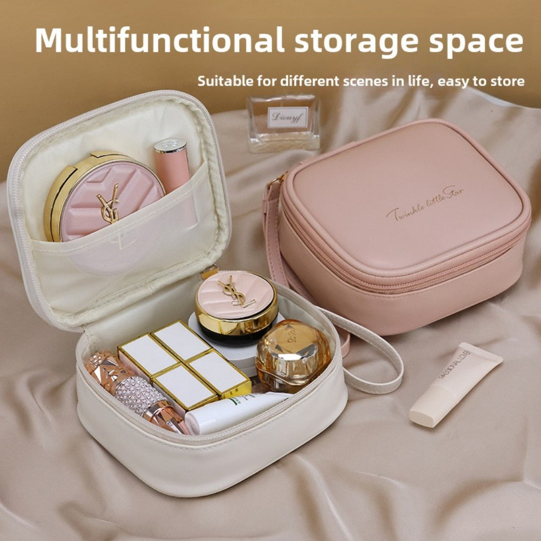 Portable PU Makeup Bags – Small Cream Lipstick Envelope Carry Cosmetic Bag for Students, Ideal for Sanitary Napkin and Small Storage Essentials