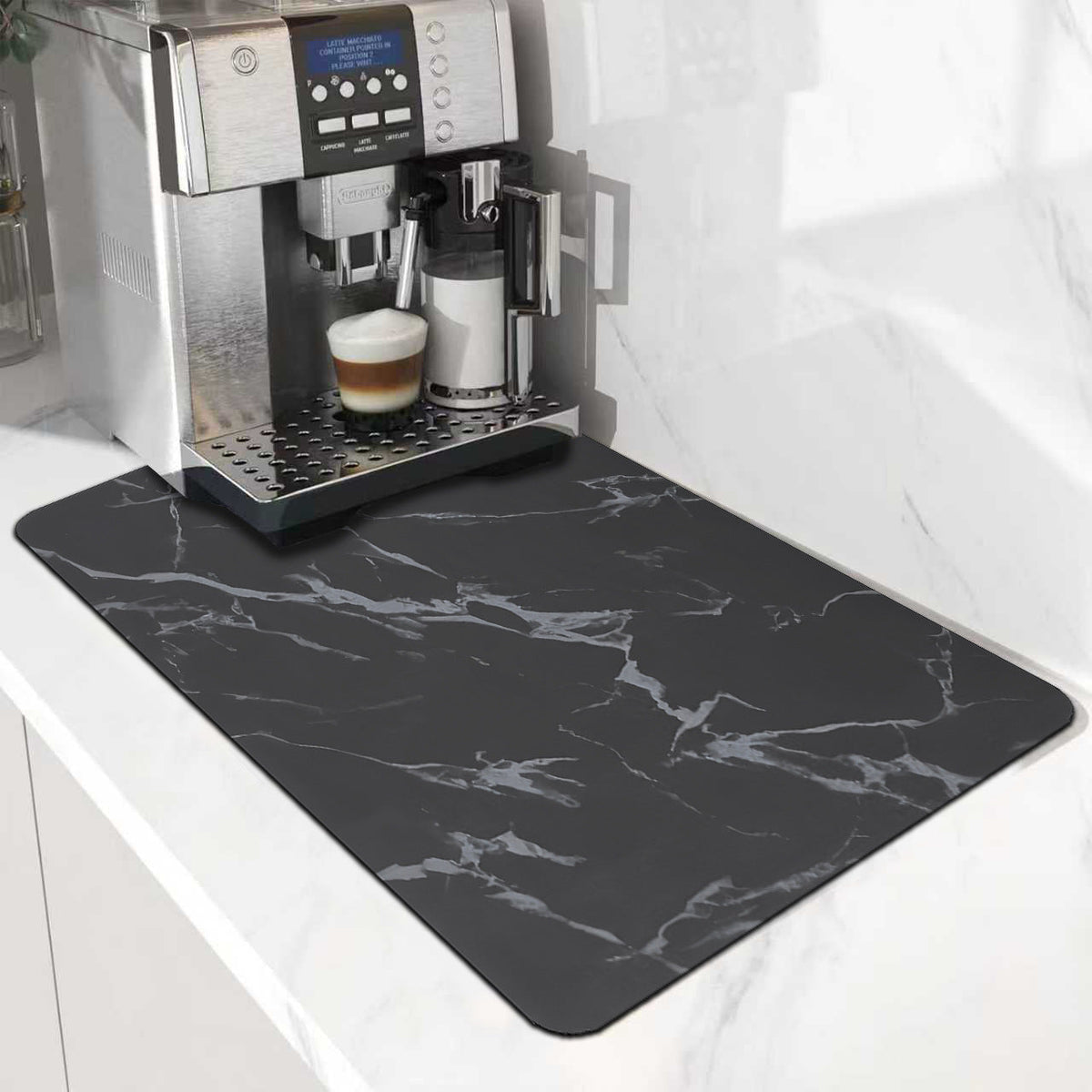 Simple Solid Color New Style Diatomaceous Earth Coffee Machine Mat