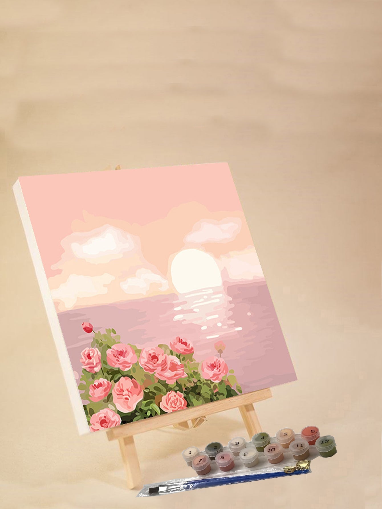 DIY Digital Oil Painting-Sunset Tulips-30 ‰ 30cm-1 Pack