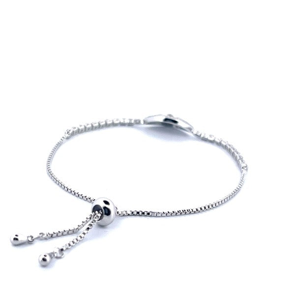 Sterling Silver Evil Eye Tennis Bracelet with Blue