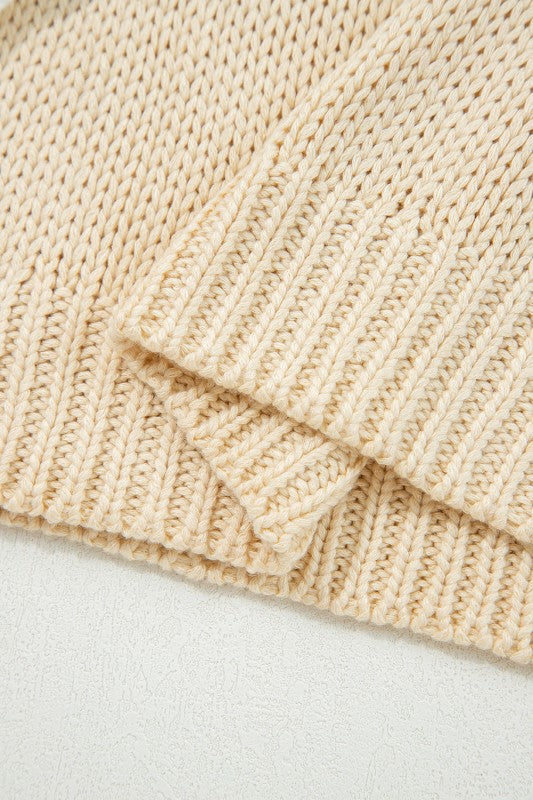 Solid Bow Applique Cap Sleeve Sweater