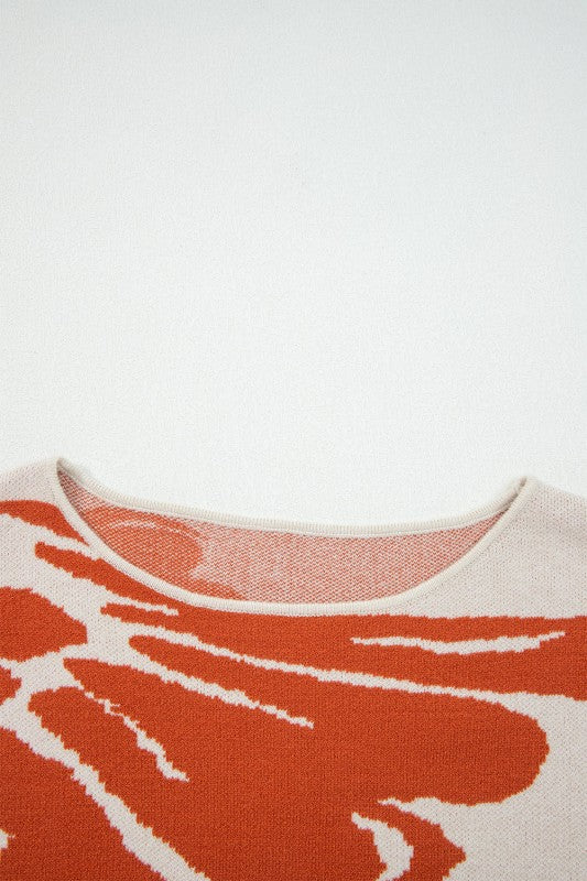Floral Wide Sleeve Sweater