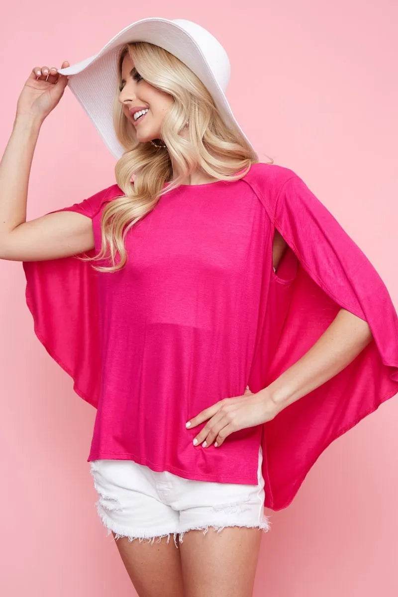 BiBi Fold Over Back Detailed Top