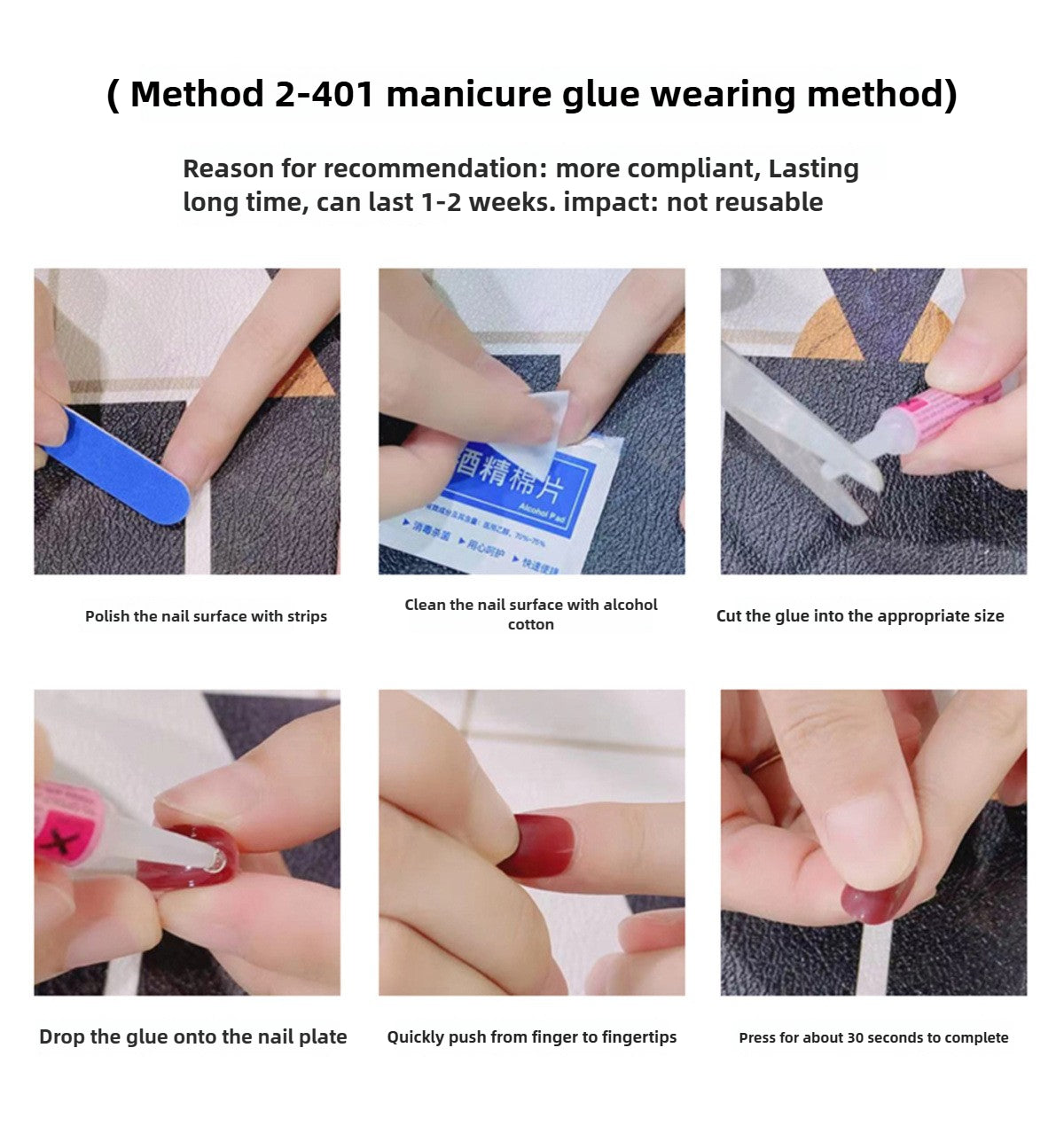 0988- Handmade press on nails fake nails removable