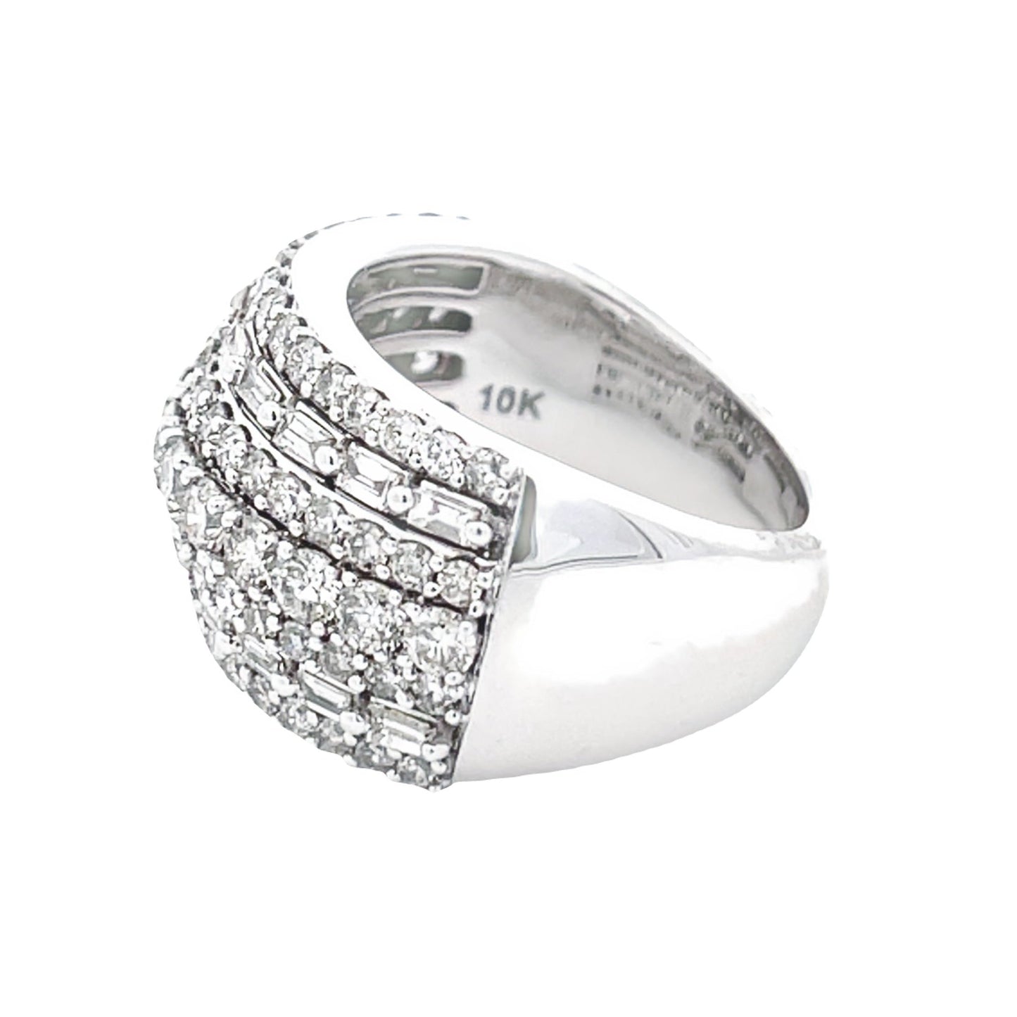 3.00ct Diamond Wedding Band Ring 10KT White Gold