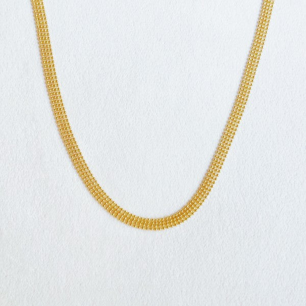 Ties On The Back Golden Choker Necklace
