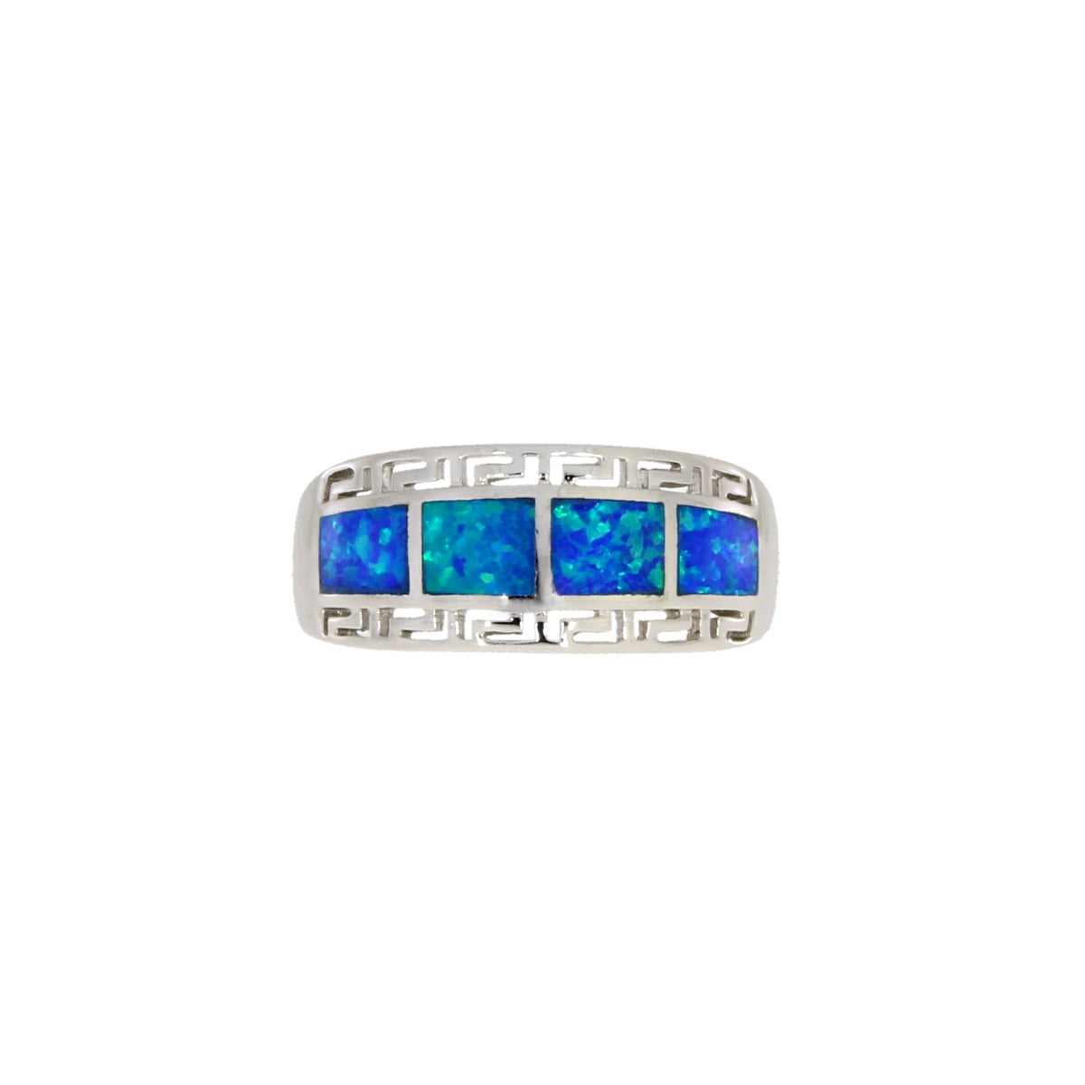 Created Opal Ring Sterling Silver