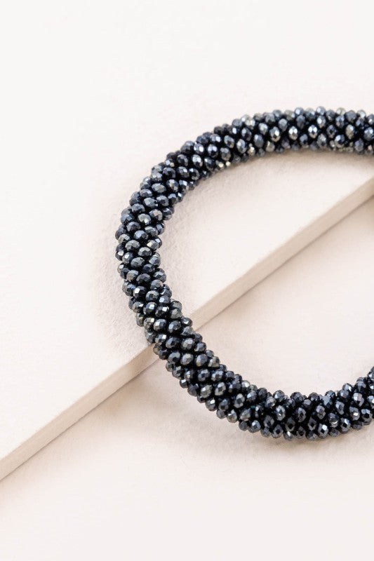 Thin Beaded Rope Bracelet | Asteroid