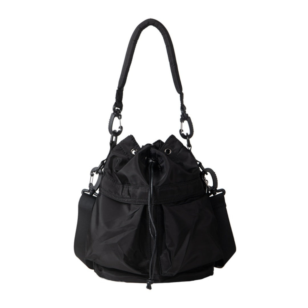 Oxford cloth pleated shoulder bag, bag women's leisure commuter hobo bag, large capacity Crossbody bag, bucket bag