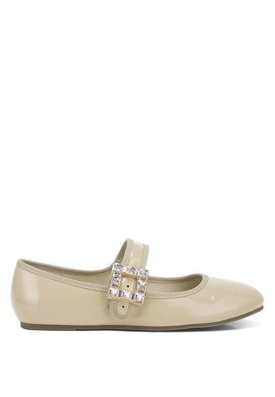 Upstage Brooch Mary Jane Ballerinas