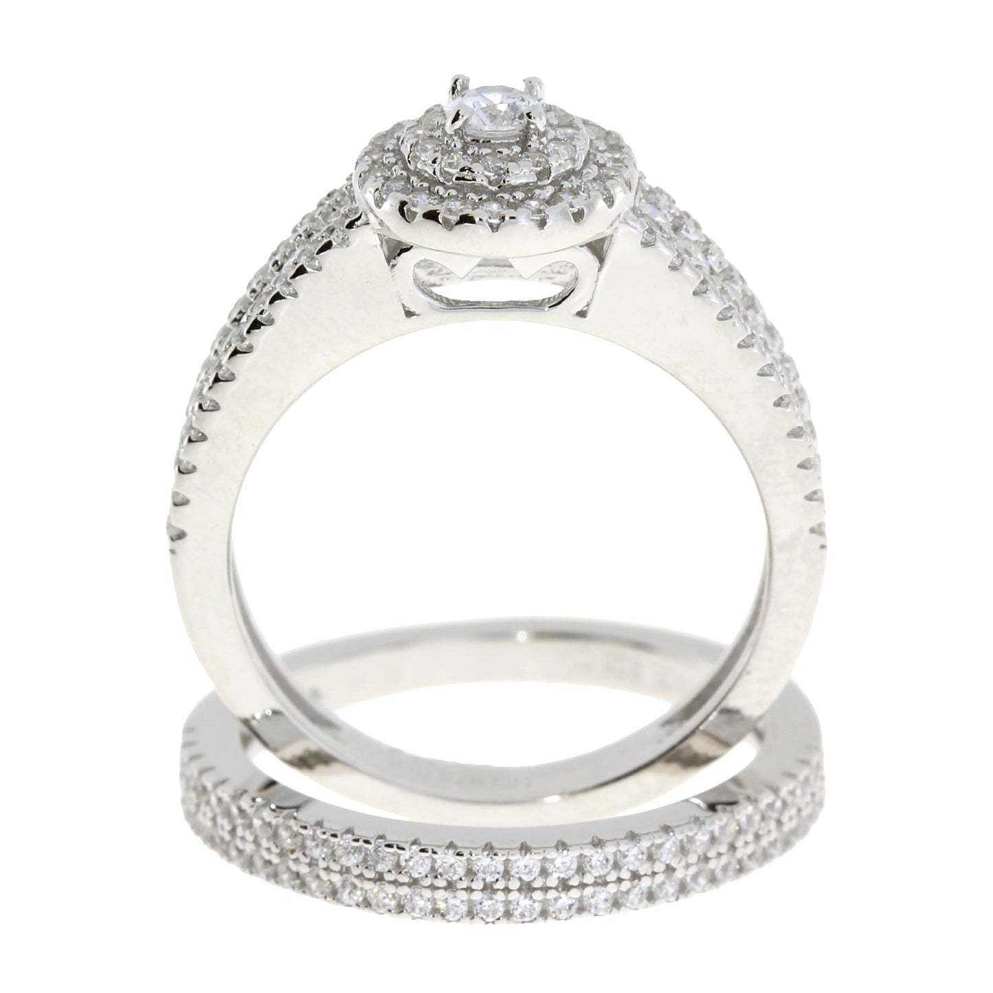 Cubic Zirconia CZ SS Bridal Sterling Silver
