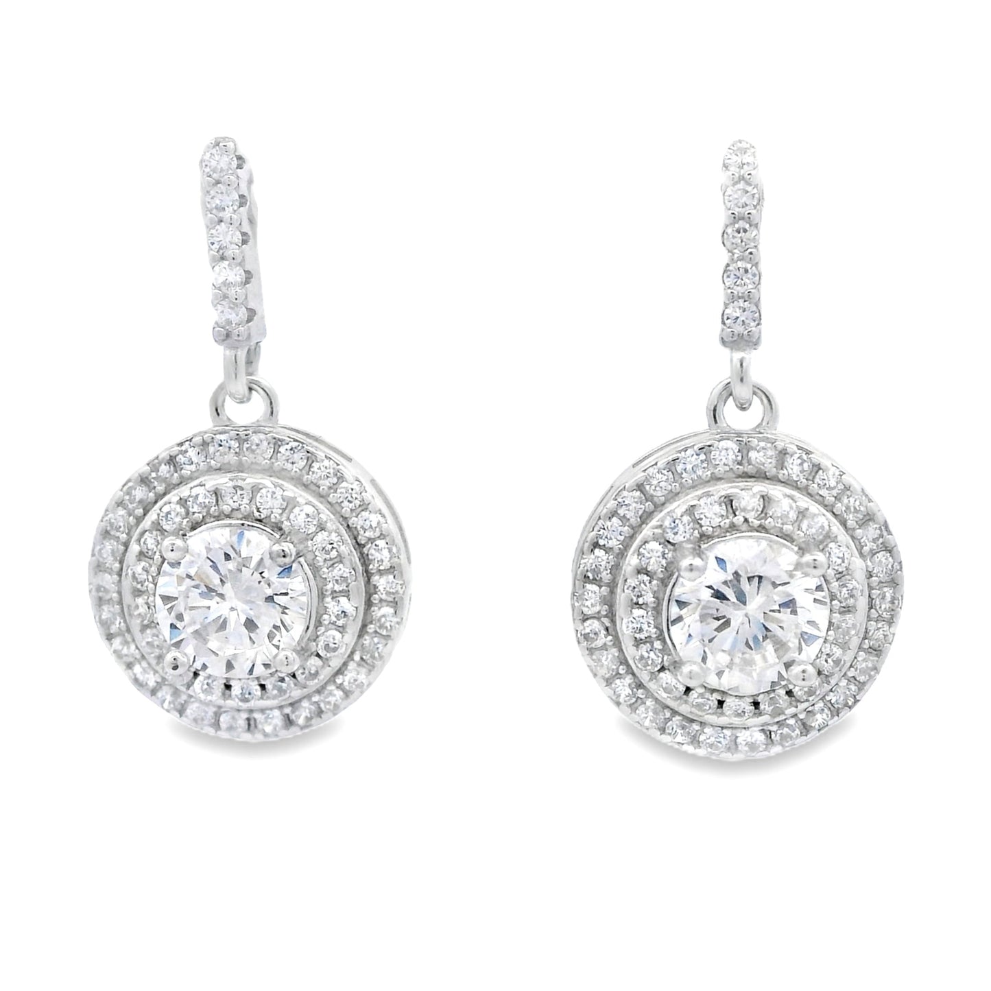 Cubic Zirconia Earrings Sterling Silver