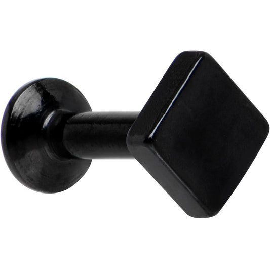 3/16 Black IP Rhombus Internally Threaded Daith Cartilage Tragus