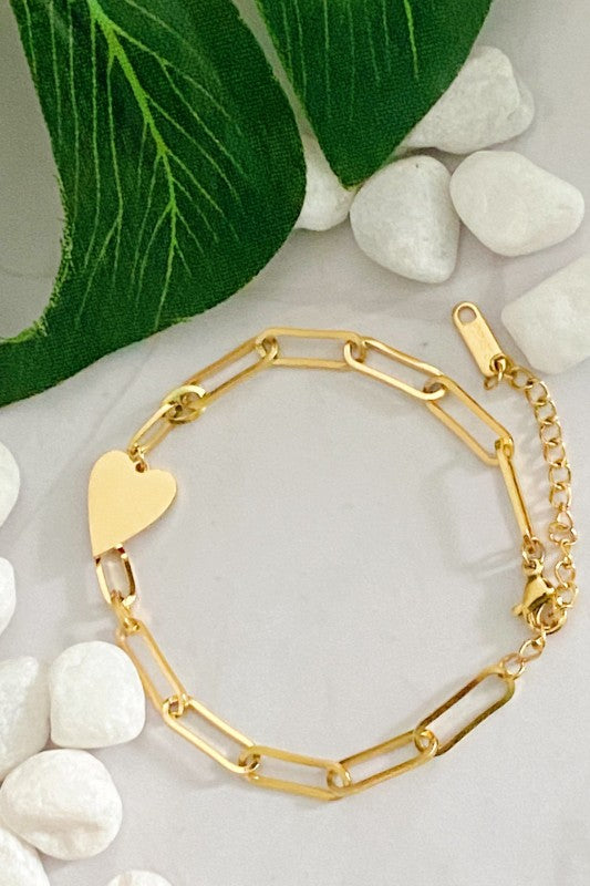You Are My Side Heart Bracelet