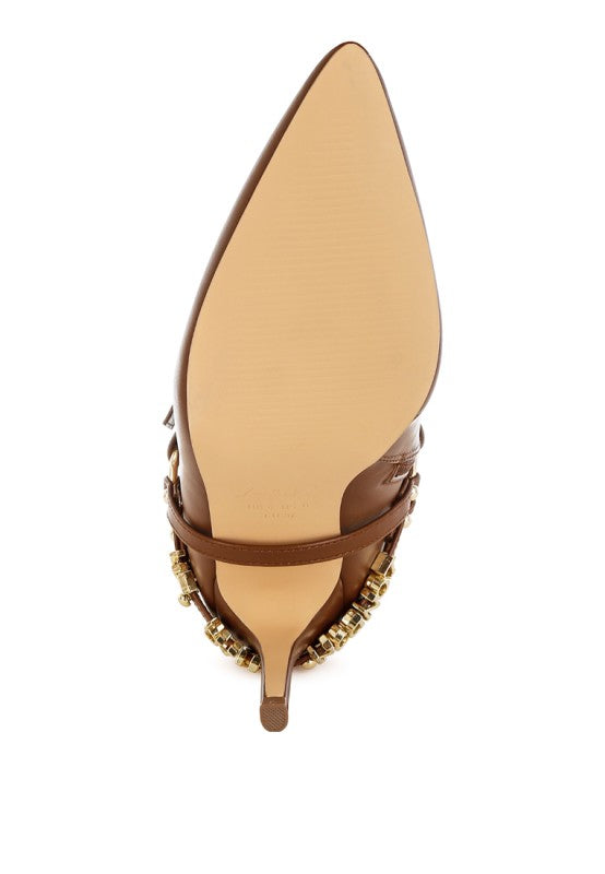 Nicene Harness Detail Stiletto Boots