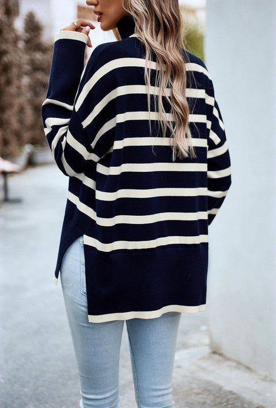 Women Mock Neck Sweater