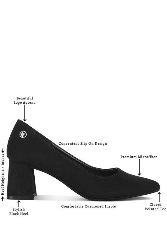 Malai Block Heel Pumps