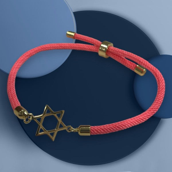 Star of David Cord Bracelet