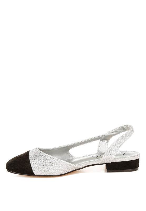 Rerita Rhinestone-Studded Glitter Sandals