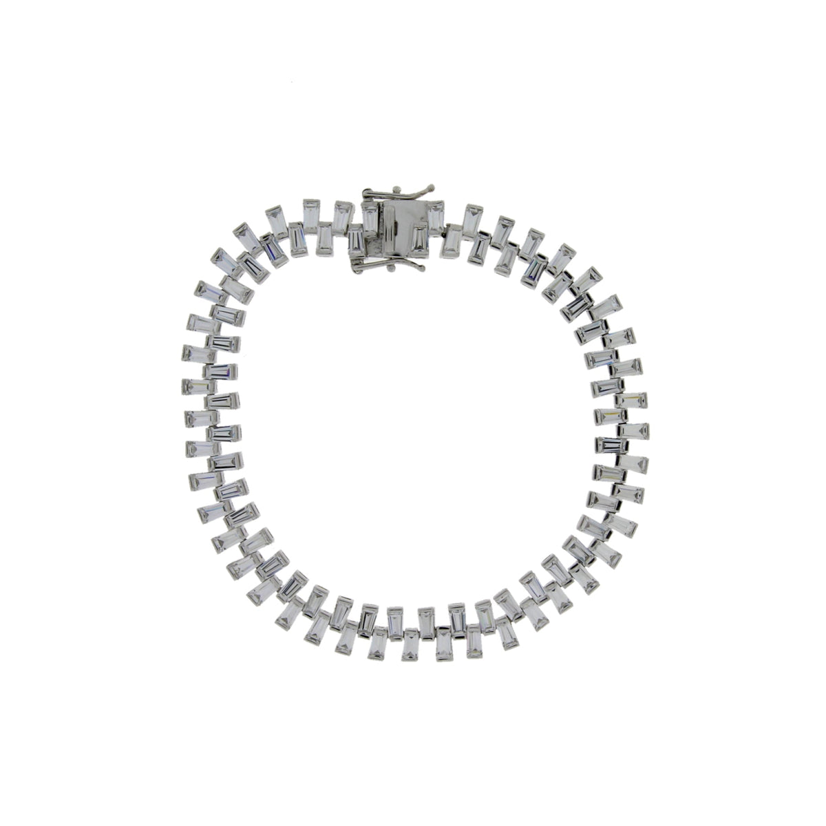Cubic Zirconium Tennis Bracelet Sterling Silver