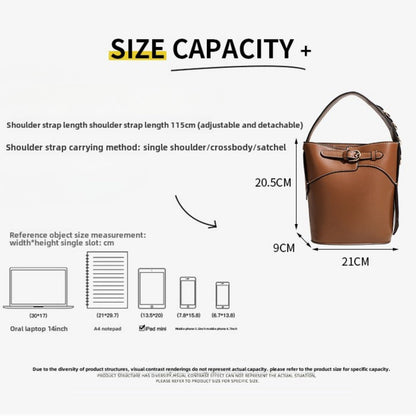 Chic Small Hand Bucket Bag – Stylish Fashion Commuter Shoulder Crossbody Bag & Compact Tote Purse hobo