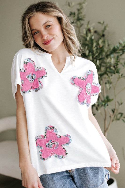 Fallon Floral Dolman Sleeve Top