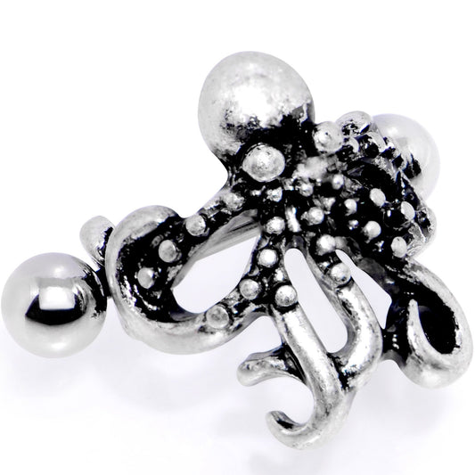 16G 1/2 Outstretched Octopus Cuff Cartilage Earring