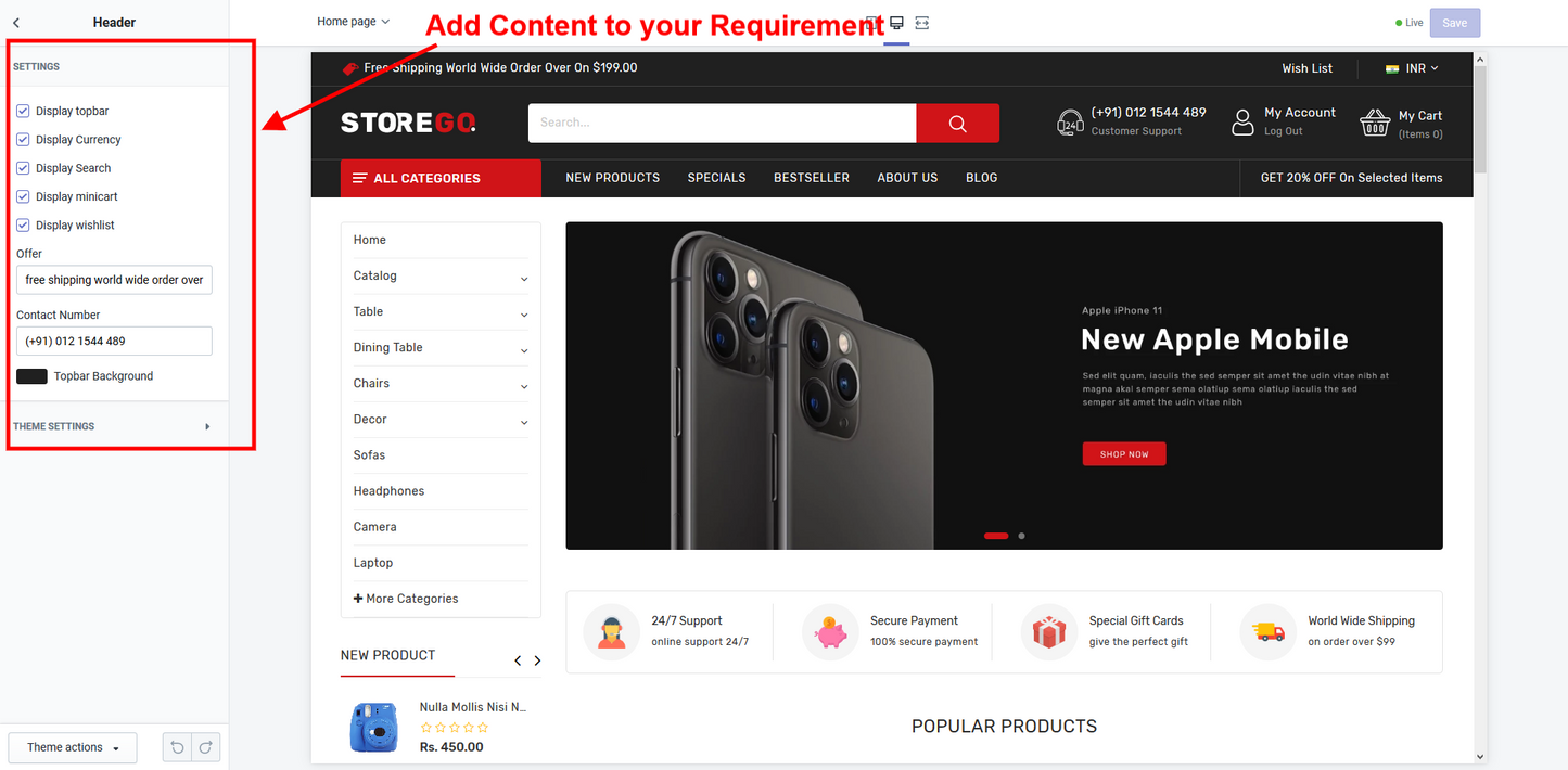 Shopify Theme - StoreGo Electronic