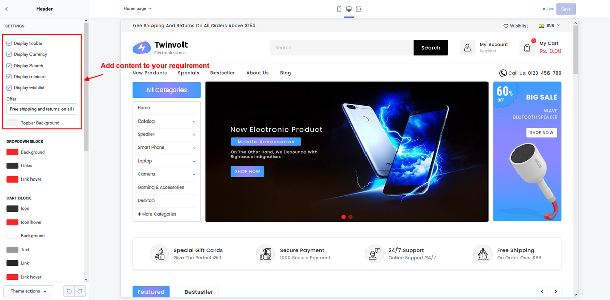 Shopify Theme - TwinVolt Electronic