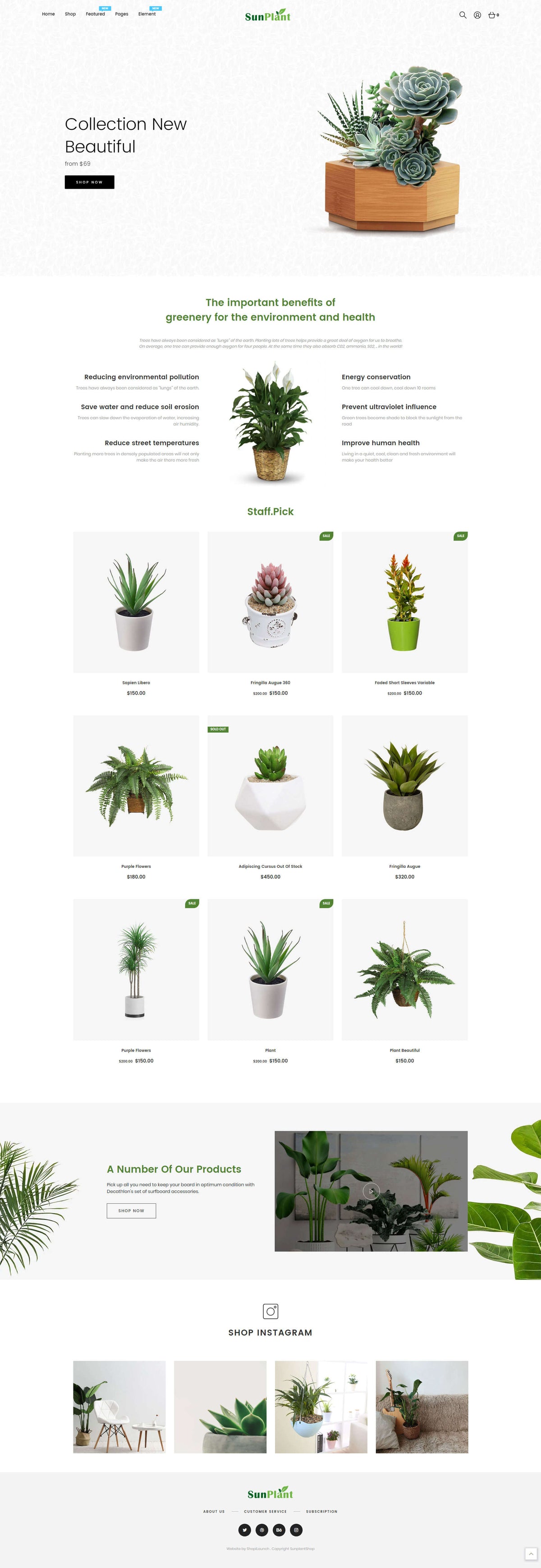 Shopify Theme - Sunplant