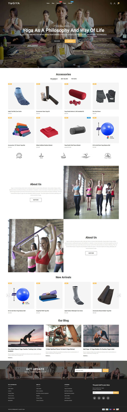 Shopify Theme - Yogiya